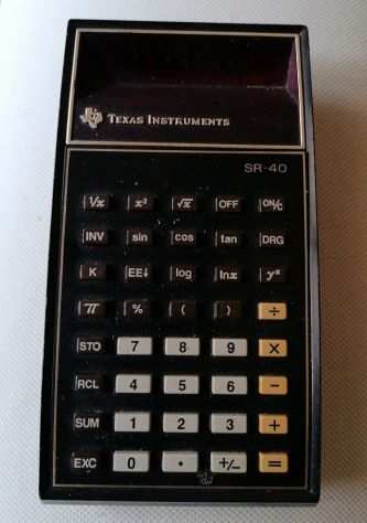 Calcolatrice tascabile Texas Instruments SR-40 anni 70