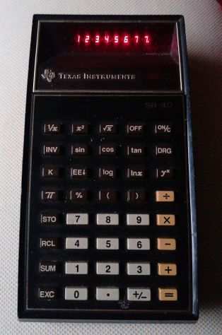 Calcolatrice tascabile Texas Instruments SR-40 anni 70