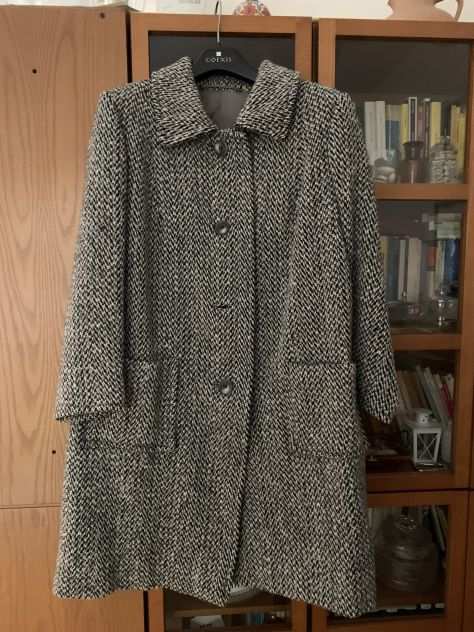 Caldo cappotto in lana REGALO collo in pelliccia astrakan