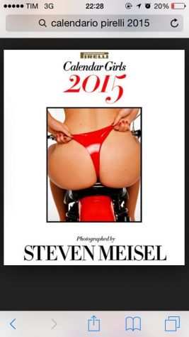 Calendario Pirelli edizione 2015