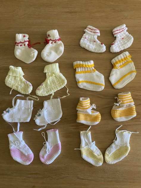 calzine neonato fatte a mano nuove