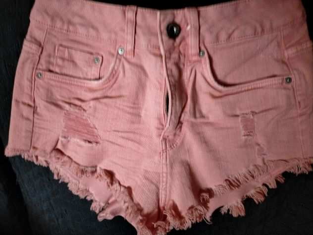 Calzoncini Jeans rosa da ragazzina tg 36