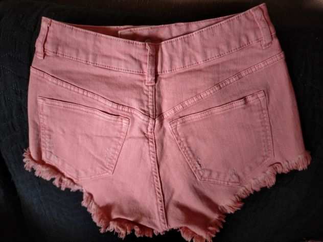 Calzoncini Jeans rosa da ragazzina tg 36