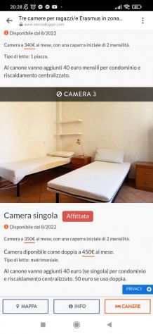 Camera centralissima e doppia a pisa