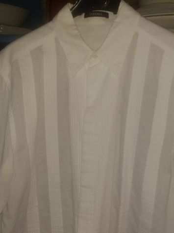 Camicia bianca cotone Versace uomo