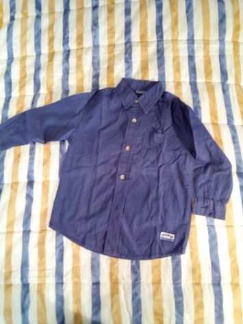 Camicia manica lunga col. navy 78 anni