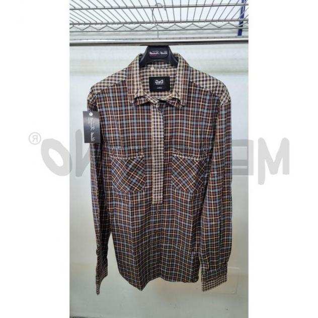 Camicia uomo marro qua. Taglia 50