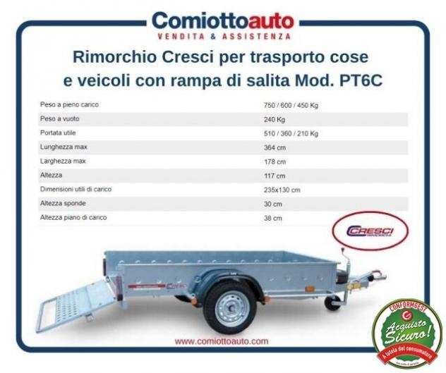 Camion CRESCI RIMORCHI RIMORCHIO CRESCI PT 6C
