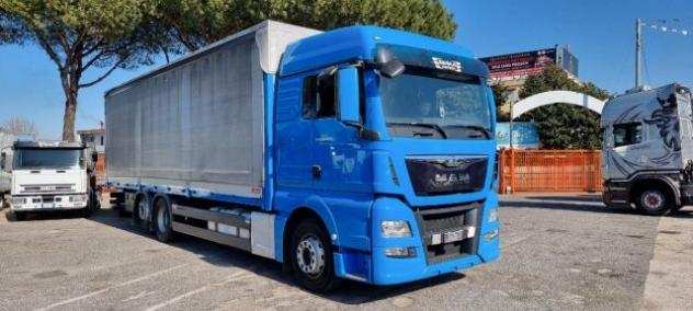 Camion MAN TGX 26.400 CENTINATO ALZA E BASSA MT 9.60 RETARDER