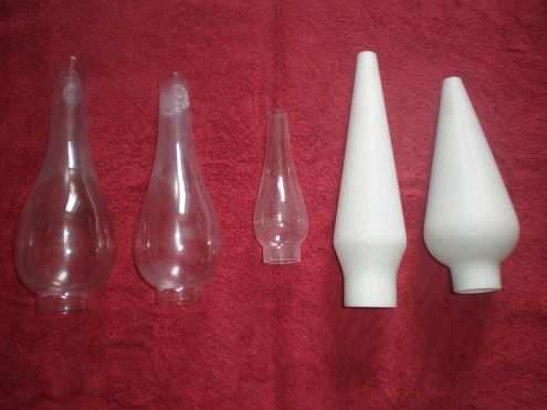 Campane di cristallo vetro per lumi candelabri antichi in stile