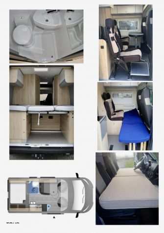 Camper Puro furgonato Clever Vans 5 posti