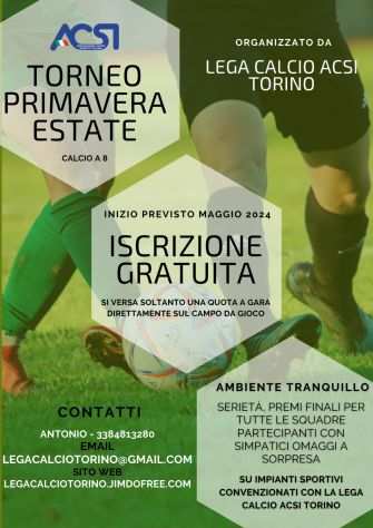 Campionati e Tornei amatoriali di calcio a 8 durante tutta la stagione sportiva.