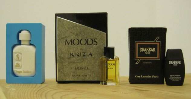 Campioncini profumi Drakkar Noir, Moods by Krizia, Sergio Soldano for Men