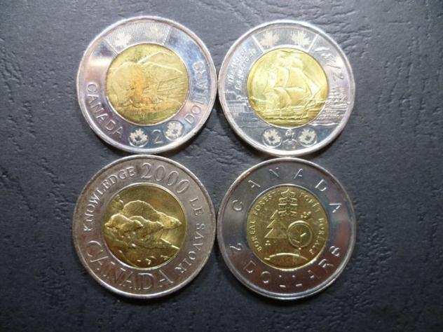 Canada. Elizabeth II (1952-2022). 1 Dollar amp 2 Dollars 1968-2012 (45 Coins)