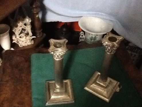 candelabri in silver plate