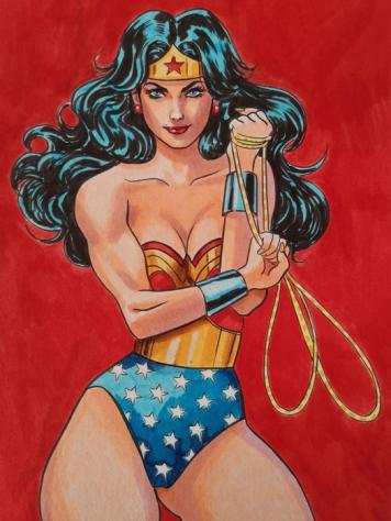 Candita, Giuseppe - 1 Original colour drawing - Wonder Woman - 2023