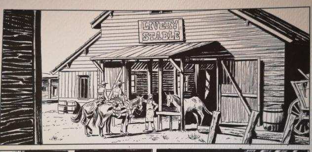 Candita, Giuseppe - 1 Original page - Tex Willer - n. 18 quotSulla pista per Prescottquot