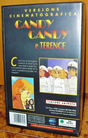 Candy Candy E Terence Vhs raro FILM 1997 videocassetta AVO FILM CARTONI VINTAGE