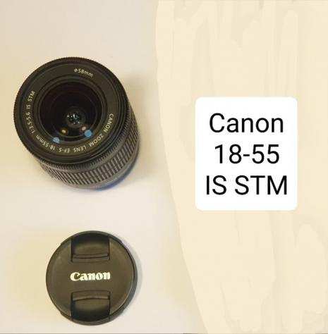 Canon EOS 100D  Canon 18-55 is stm  2 battery  sd 16 gb Fotocamera digitale