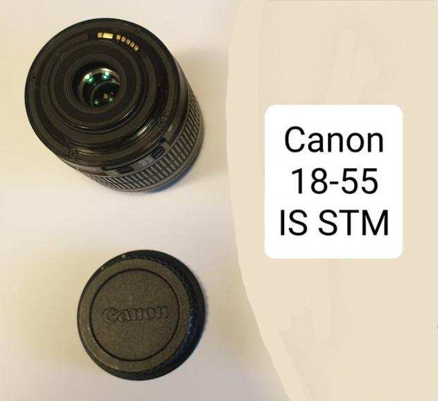 Canon EOS 100D  Canon 18-55 is stm  2 battery  sd 16 gb Fotocamera digitale