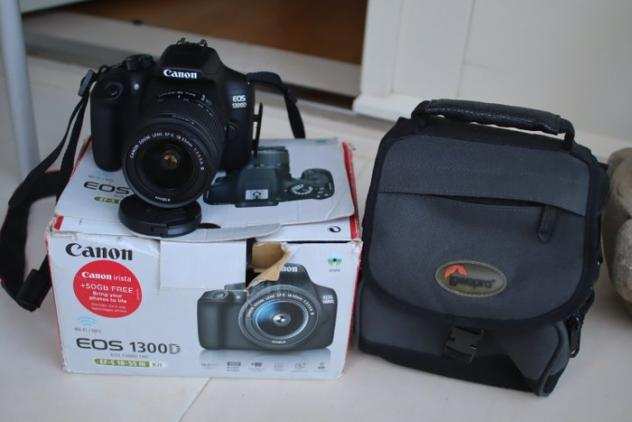 Canon EOS 1300d  18-55mm  64gb sd card  box  camera bag (shutter count 1600) Fotocamera reflex digitale (DSLR)