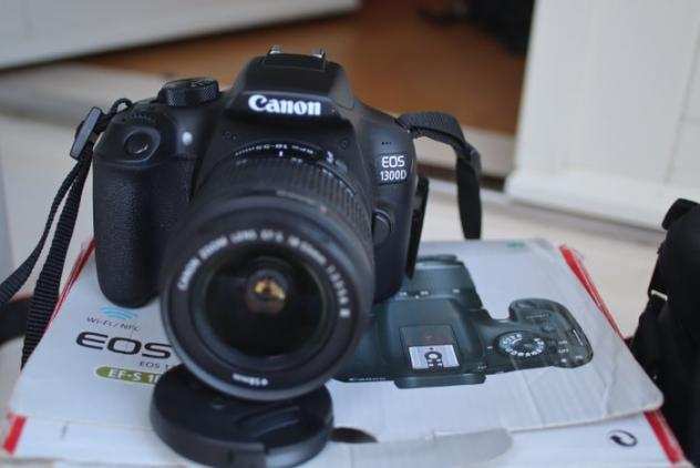 Canon EOS 1300d  18-55mm  64gb sd card  box  camera bag (shutter count 1600) Fotocamera reflex digitale (DSLR)