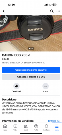 Canon eos 750d