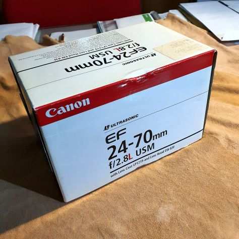Canon Lens Ultrasonic 24-70mm f.2,8 L EF USM (pochissimi scatti, nuovo)