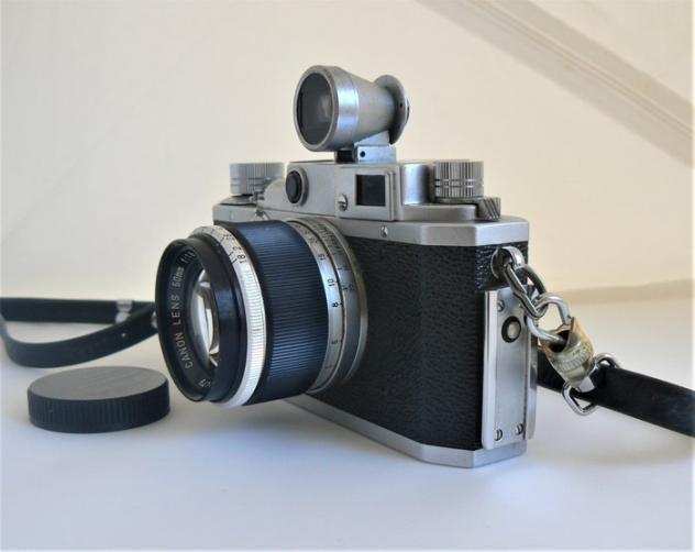 Canon model IVS, with Canon 50mm f2.8 lens. Japan 1952-53.