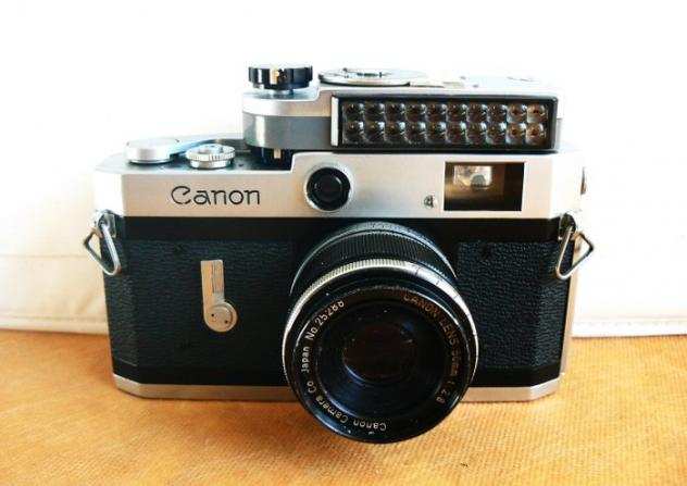 Canon P with Canon 2.850mm lens and Canon light meter (Japan 1958-60). Fotocamera a telemetro