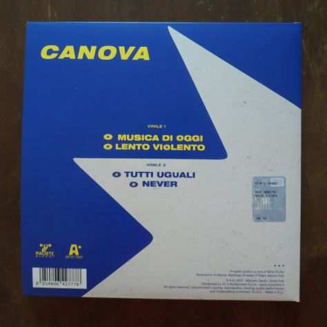 Canova - Canova (Indie Pop 2020) ediz. Limitata 2x7 trasparenti