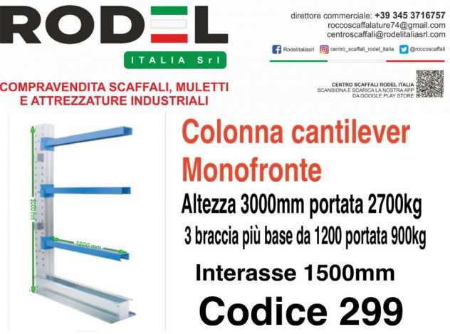 Cantilever per dimensioni speciali