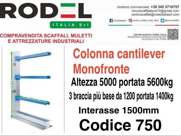 cantilever per materiali finiti