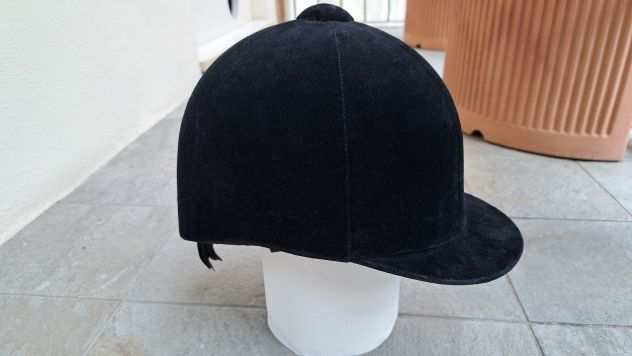 Cap (casco) equitazione in velluto nero - tg. 59
