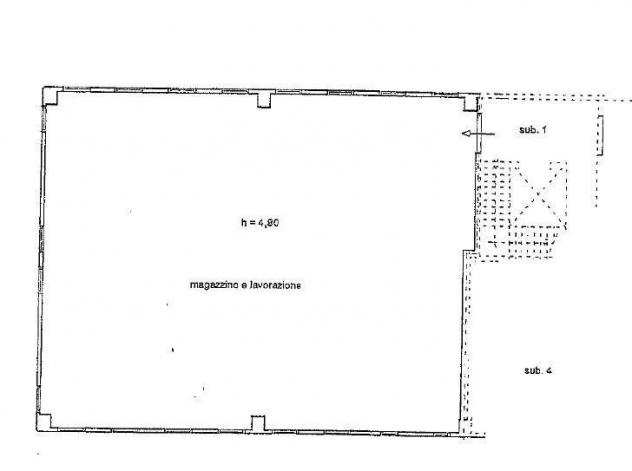 Capannone artigianale in affitto a Pisa 320 mq Rif 1026903