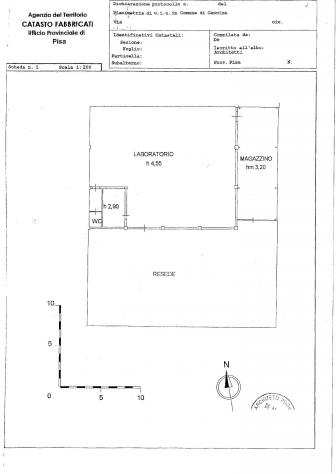 Capannone artigianale in vendita a Cascina 370 mq Rif 969254