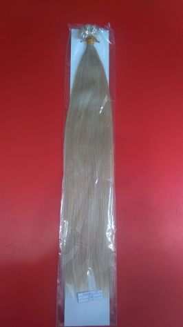 CAPELLI EXTENSION UMANI 50 CIOCCHE 1 GRAMMO VERI REMY CON CHERATINA liscio 40cm