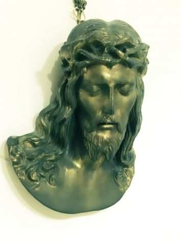 Capezzale in bronzo Gesugrave Cristo