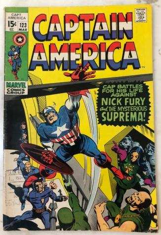 Capitan America 123 e 154 - Cap battles for his life against Nick Fury and the mysterious Suprema - Captain America and The Fal - Spillato - Prima ed