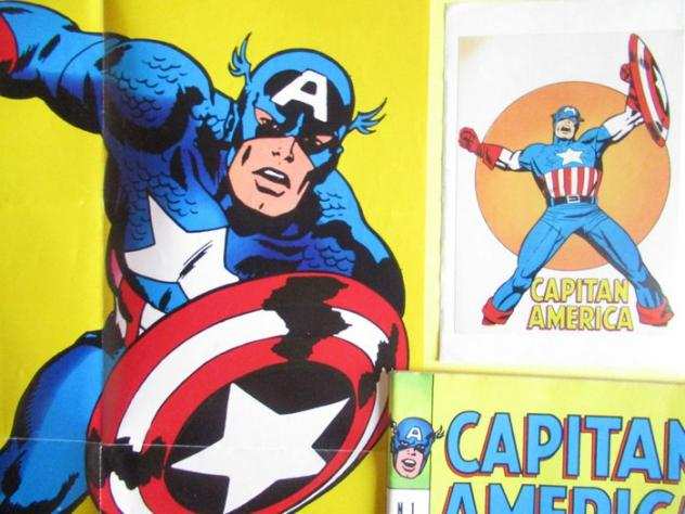 Capitan America n. 1 Poster e Adesivo - Editoriale Corno Prima Serie - 1 Comic collection - Prima edizione - 1973