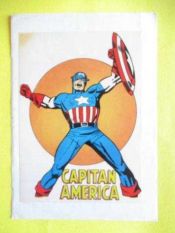 Capitan America n. 1 Poster e Adesivo - Editoriale Corno Prima Serie - 1 Comic collection - Prima edizione - 1973