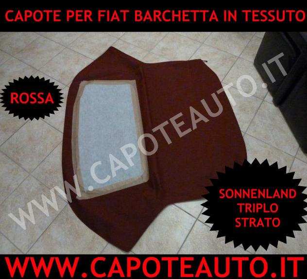 Capote cappotta per Fiat Barchetta tessuto rossa rosso Nuovo Euro 580