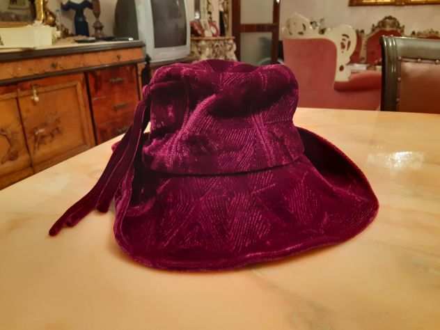 Cappello vintage velluto