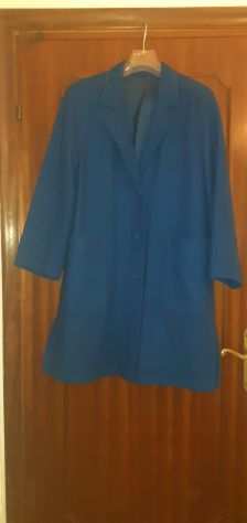 Cappotto donna in lana color blu carta zucchero taglia 4850