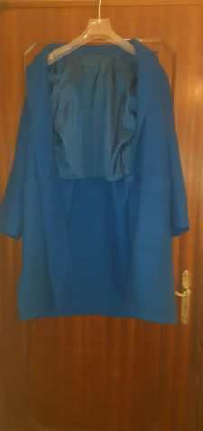 Cappotto donna in lana color blu carta zucchero taglia 4850