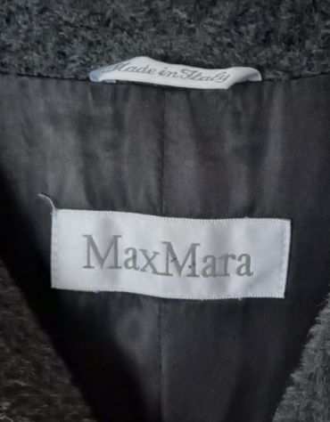 Cappotto MAX MARA vintage IT 42 USA 8 GB 10 lungo con cappuccio , made Italy