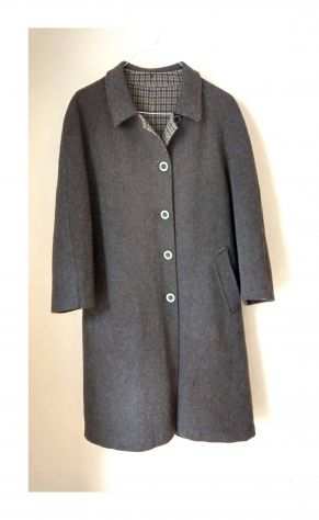Cappotto sartoriale in cashmire e lana, vintage lsquo1970 size 46 ita