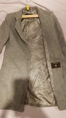 Cappotto Zara grigio, tg. XS, 100 lana, NUOVO CON ETICHETTA