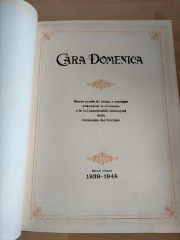 Cara Domenica 1939-1948 5deg volume copertina rigida