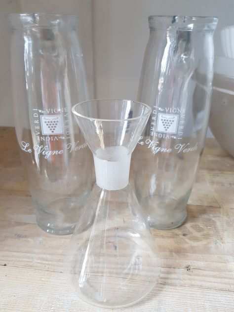 Caraffe vino in vetro  decanter usato